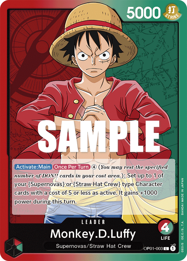 Monkey.D.Luffy OP01-003 card