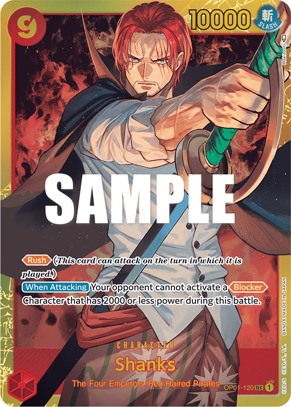 Shanks OP01-120 card
